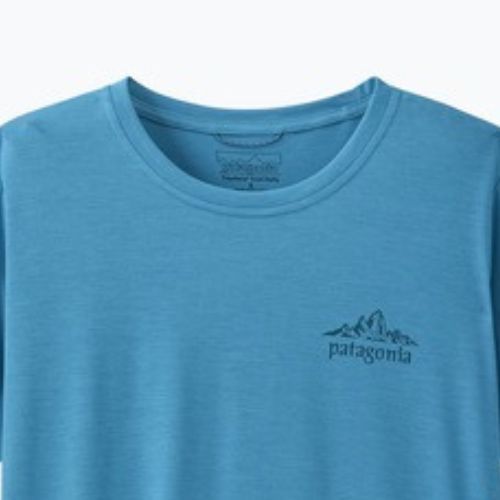 Dámské tričko Patagonia Capilene Cool Daily - Cloud Crag shore blue/light shore blue x-dye