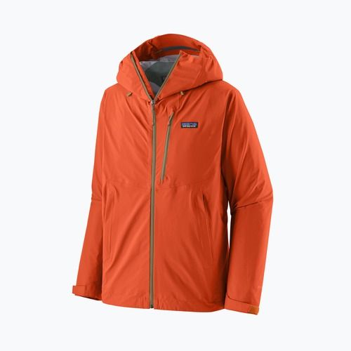 Pánská nepromokavá bunda Patagonia Granite Crest Rain coal orange