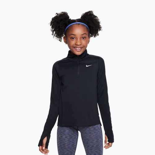Dětské tréninkové tričko Longsleeeve Nike Dri-Fit 1/4 Zip black/white