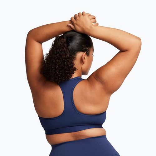 Tréninková podprsenka Nike Swoosh Medium Support midnight navy/white
