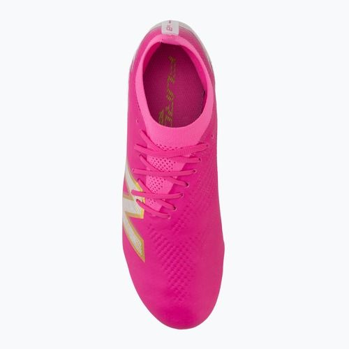 Kopačky New Balance Furon Pro V8 FG pink heat/sea salt/gold metallic