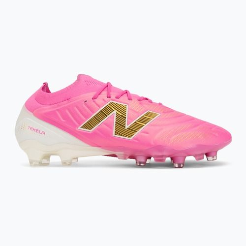 Kopačky New Balance Tekela Elite Low V5 FG pink heat/metallic gold/pink satin