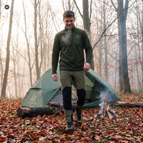 Pánská fleece mikina KADVA SumGear zelená