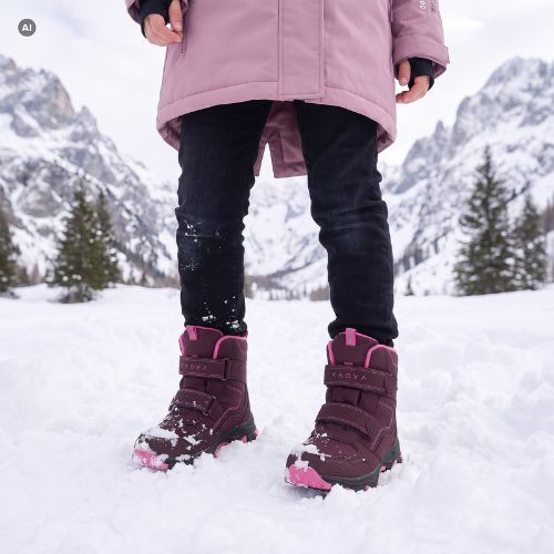 Dětské sněhule KADVA Snowey Mid WP růžové