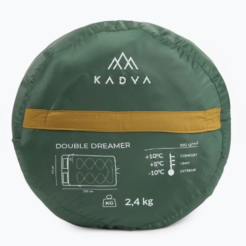 Dvouosobový spací pytel KADVA Double dream green