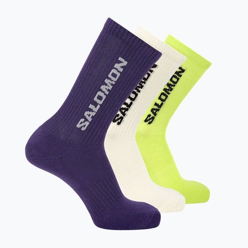 Ponožky Salomon Everyday Crew 3 pairs vanilla ice/acid lime/deep blue