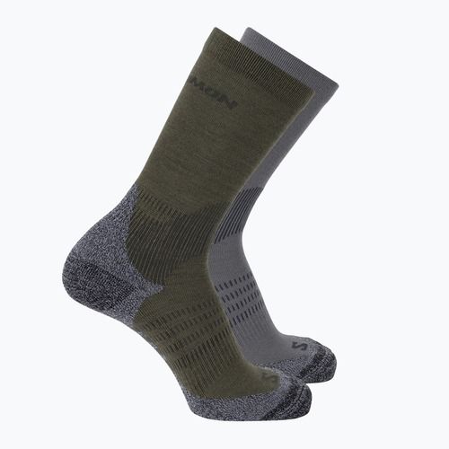 Ponožky Salomon X Ultra Access Crew 2 pairs excalibur/olive night