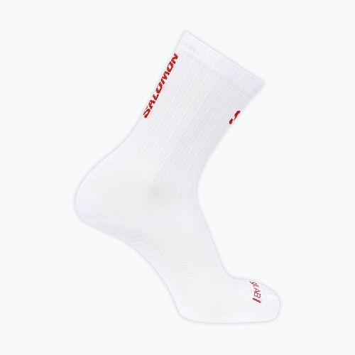 Ponožky Salomon S/Lab Phantasm Crew 3 white/fiery red