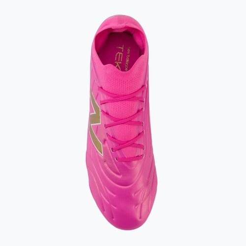 Kopačky New Balance Tekela Team Low V5 FG pink heat/metallic gold/pink satin