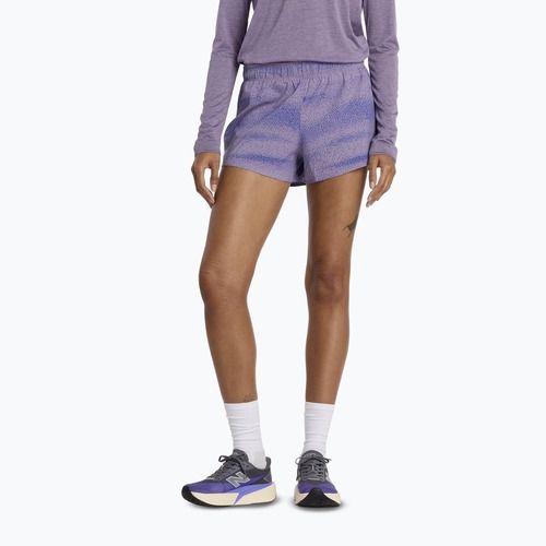 Dámské běžecké šortky New Balance RC Printed 3" candided violet