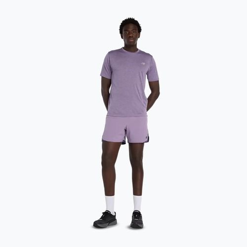 Pánské tričko New Balance Athletics Run candied violet heather