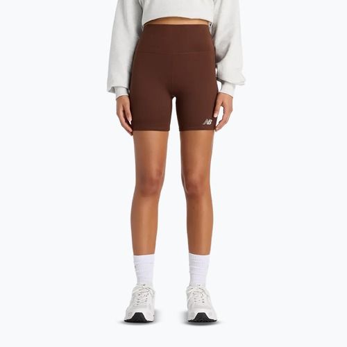 Dámské šortky New Balance Harmony High Rise pumpernickel
