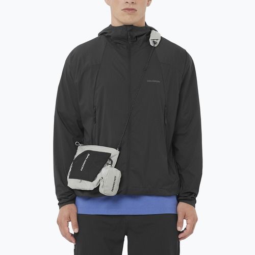 Pánská větruodolná bunda Salomon Outwind Full Zip deep black