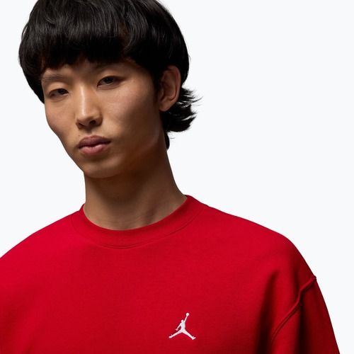 Pánská mikina  Jordan Brooklyn Fleece Crew gym red/white