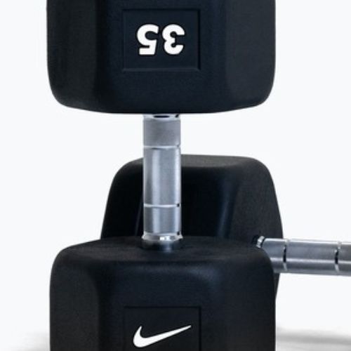 Pogumovaná činka Nike Strength Hex Dumbbell 35 kg black/white