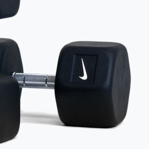 Pogumovaná činka Nike Strength Hex Dumbbell 35 kg black/white