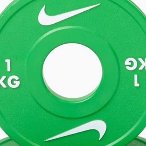 Olympijské kotouče Nike Strength Change Plates 2 x 1 kg green/white