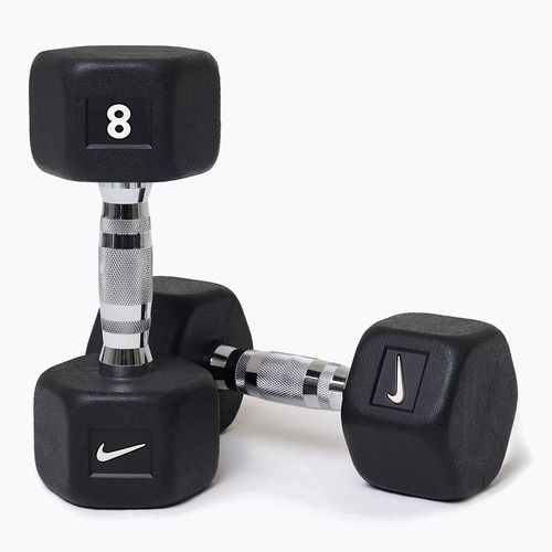 Činky Nike Strength Hex Dumbbell 2 x 8 kg black/white