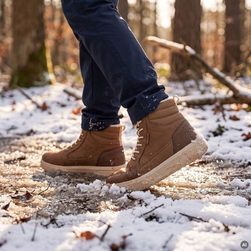 Dětské barefoot boty KADVA SPLAYON JR Brown