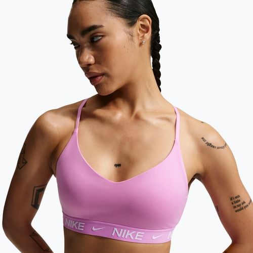 Tréninková podprsenka Nike Dri-Fit Indy Light Support light magenta/light magenta/white