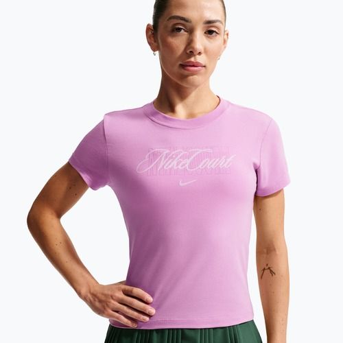 Dámské tenisové tričko Nike Court Heritage light magenta/pink foam
