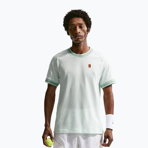 Pánské tenisové tričko Nike Court Heritage barely green