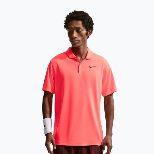 Pánské tenisové tričko Nike Court Dri-Fit Polo Solid hot lava/black