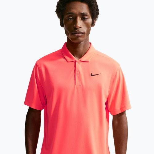 Pánské tenisové tričko Nike Court Dri-Fit Polo Solid hot lava/black