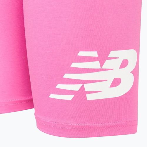 Dětské šortky New Balance Stacked Logo Cycle pink satin