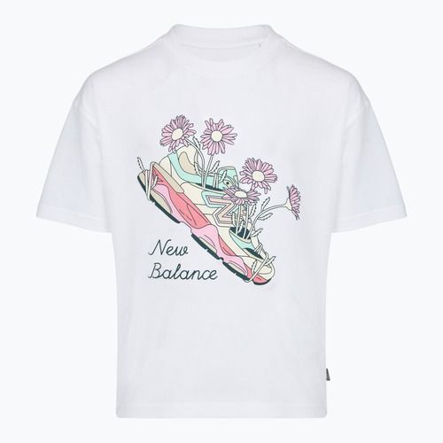 Dětská souprava New Balance Floral Shoe Graphic Tee and Legging nb bright white