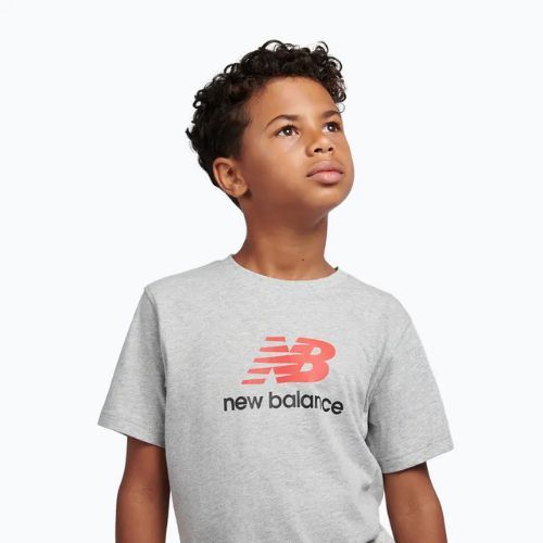 Dětské tričko New Balance Jersey Stacked Logo Tee athletic grey heather