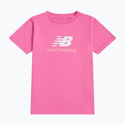 Dětské tričko New Balance Jersey Stacked Logo Tee pink satin