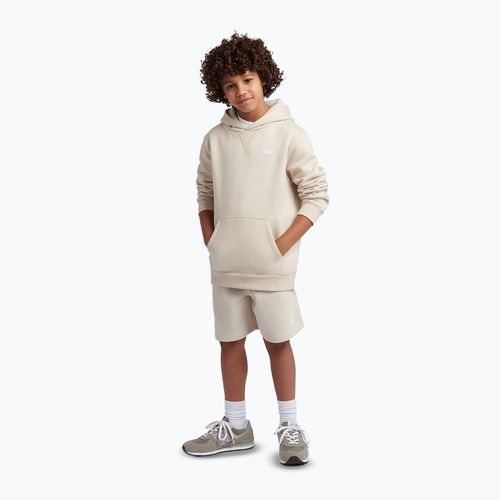 Dětská mikina New Balance French Terry Small Logo Hoodie timberwolf