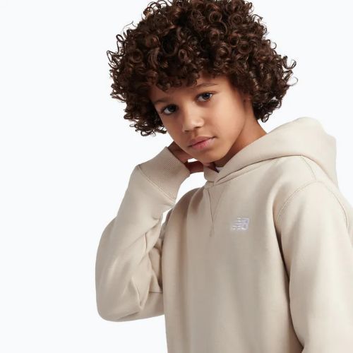Dětská mikina New Balance French Terry Small Logo Hoodie timberwolf