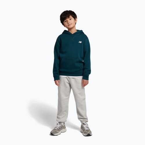 Dětská mikina New Balance Brush Back Small Logo Hoodie medusa green