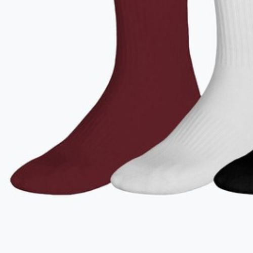 Ponožky Mizuno Training With Line 3 pairs sun dried tomato/white/black