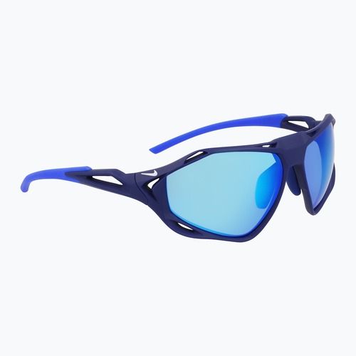 Sluneční brýle Nike Zeus Rise matte void blue/blue mirror