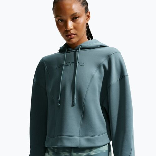 Dámská tréninková mikina Nike Pro Therma-Fit Hoodie mineral slate/white