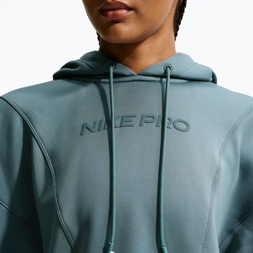 Dámská tréninková mikina Nike Pro Therma-Fit Hoodie mineral slate/white