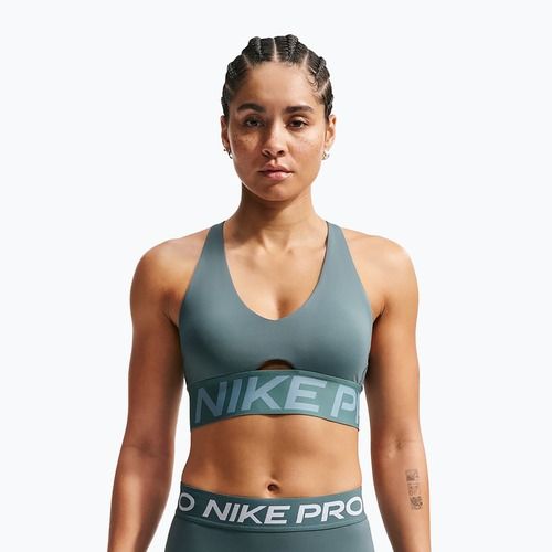 Tréninková podprsenka Nike Pro Sculpt Medium Support mineral slate/denim turquoise/white
