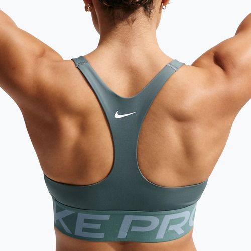 Tréninková podprsenka Nike Pro Sculpt Medium Support mineral slate/denim turquoise/white