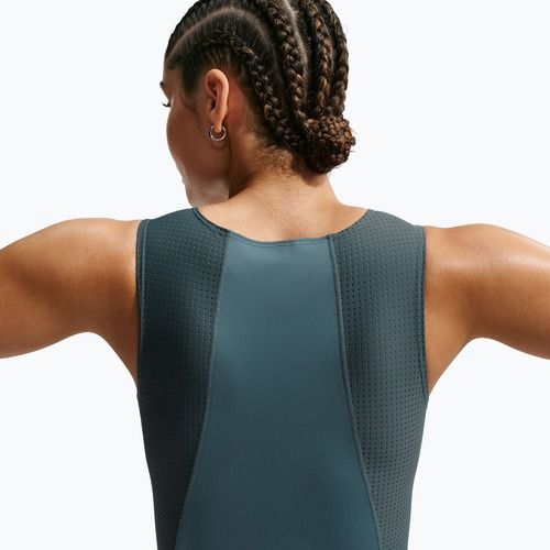 Dámské tréninkové tričko Nike Pro Dri-Fit mineral slate/faded spruce/white