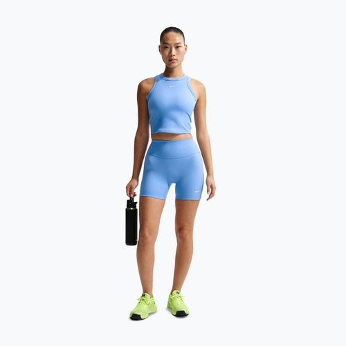 Dámské tričko Nike One Fitted Dri-Fit Cropped Tank thunder university blue/white