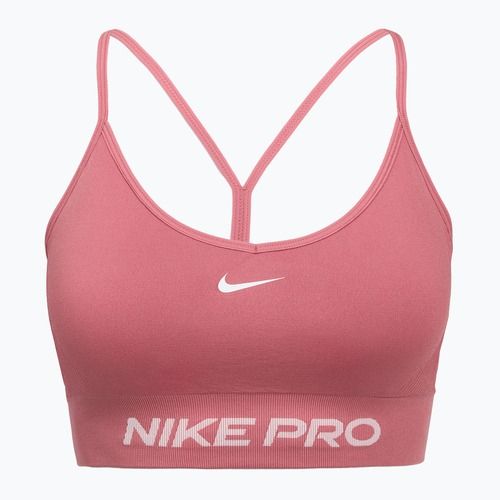 Tréninková podprsenka Nike Pro Seamless Light Support peony/white