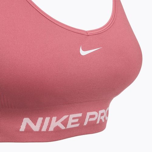 Tréninková podprsenka Nike Pro Seamless Light Support peony/white