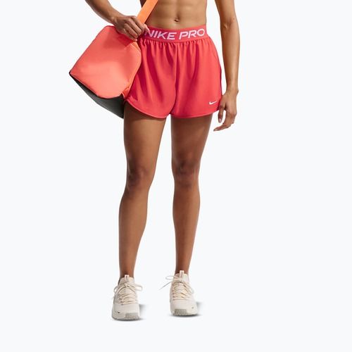 Dámské tréninkové šortky Nike Pro 2in1 light crimson/white