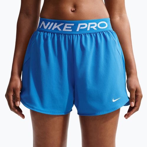 Dámské tréninkové šortky Nike Pro 2in1 light photo blue/white
