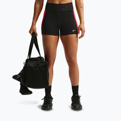Dámské tréninkové šortky Nike Pro Sculpt Dri-Fit High-Waisted Biker 5" black/light crimson/white
