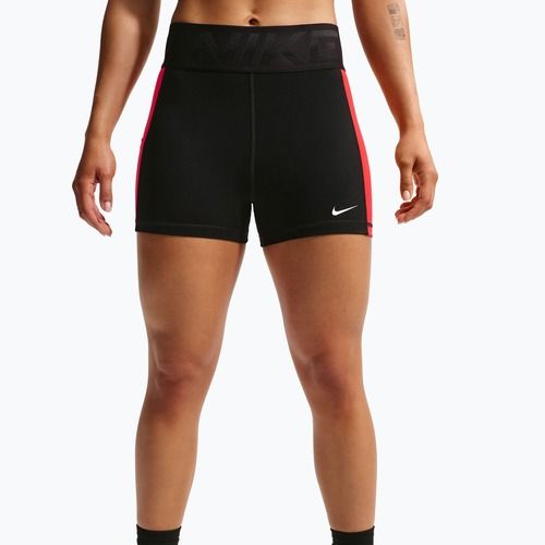Dámské tréninkové šortky Nike Pro Sculpt Dri-Fit High-Waisted Biker 5" black/light crimson/white