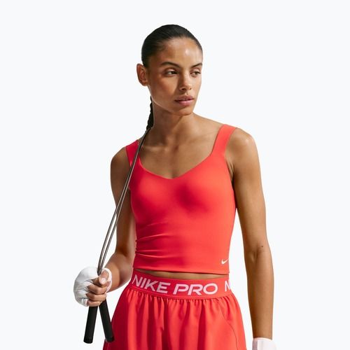 Dámské tréninkové tričko Nike Pro Sculpt Medium Support Padded Tank light crimson/white